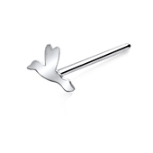 Flying Bird Silver Straight Nose Stud NSKA-136